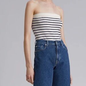 & Other Stories Knit Striped Tube Top